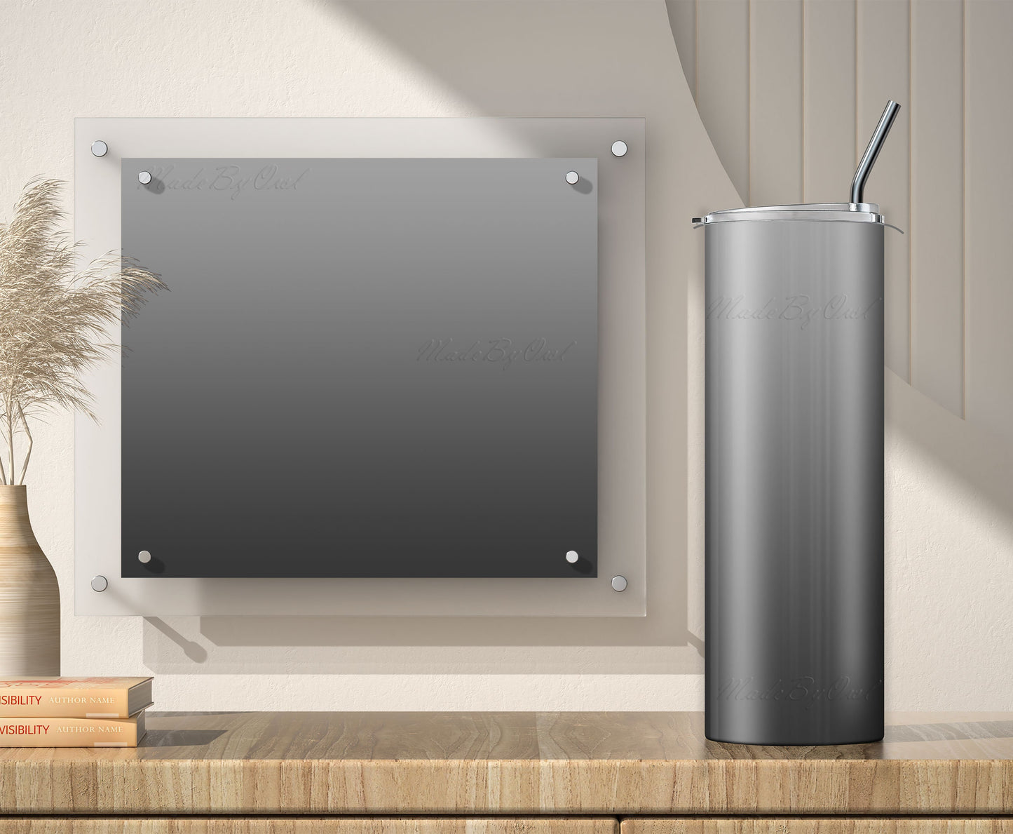 Gray Gradient Tumbler Sublimation Designs – 20oz, 3 PNG Wraps Mini Bundle