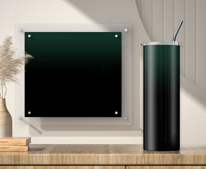 3 Dark Green to Black 20oz tumbler sublimation designs