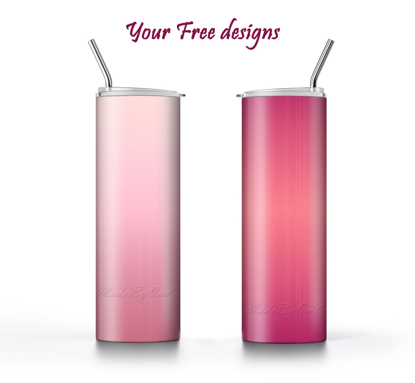 3 Blush Pink Tumbler 20oz tumbler sublimation designs