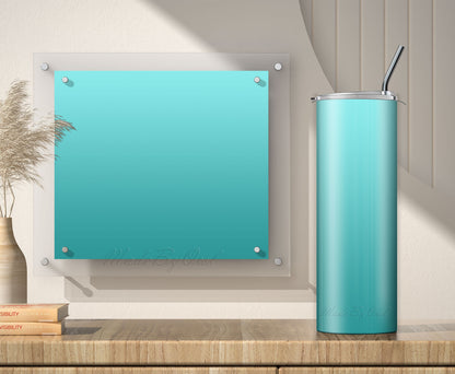 3 Teal Ombre 20oz tumbler sublimation designs