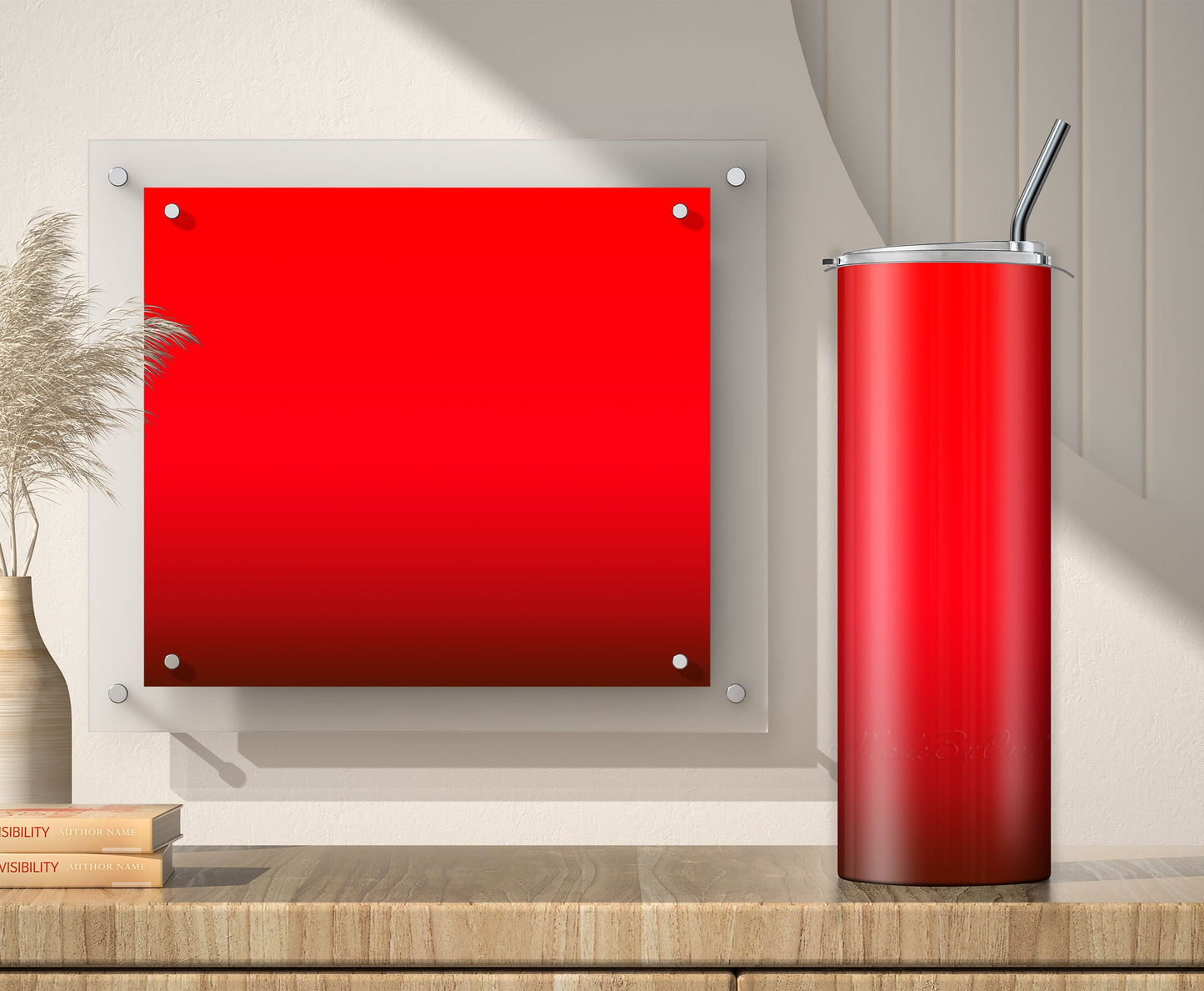 3 Red to Brown 20oz tumbler sublimation designs