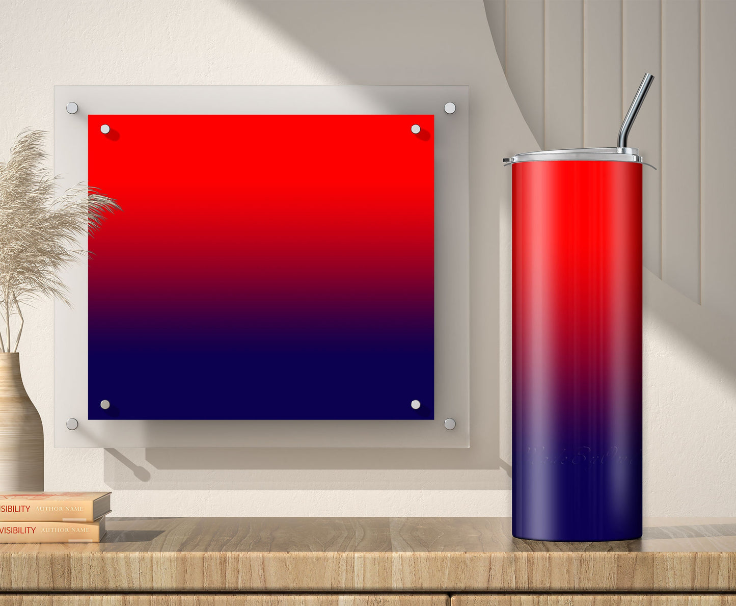 3 Red to Blue 20oz tumbler sublimation designs