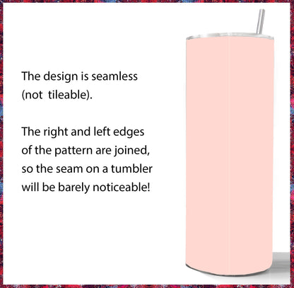 3D Pink Paper Flowers Tumbler Wrap, Sublimation Design PNG