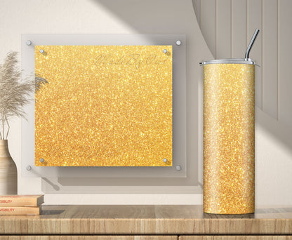 Gold Glitter Tumbler Sublimation Designs – 20oz, 3 PNG Wraps
