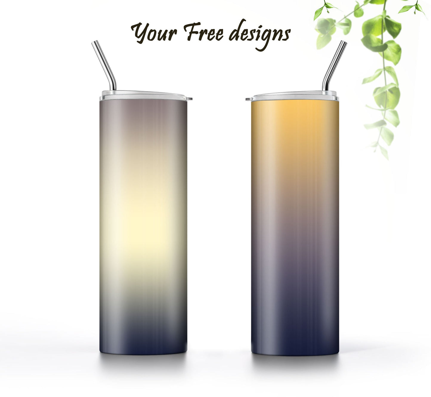 3 Beige to Navy Blue 20oz tumbler sublimation designs