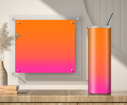 3 Hot Pink to Orange Ombre 20oz Tumbler Sublimation Designs, Wraps Mini Bundle