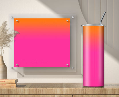 3 Hot Pink to Orange Ombre 20oz Tumbler Sublimation Designs, Wraps Mini Bundle
