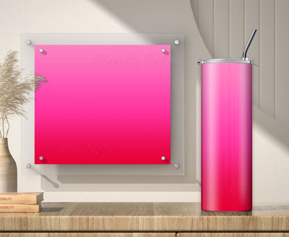 Hot Pink to Red Tumbler Sublimation Designs – 20oz, 3 PNG Wraps