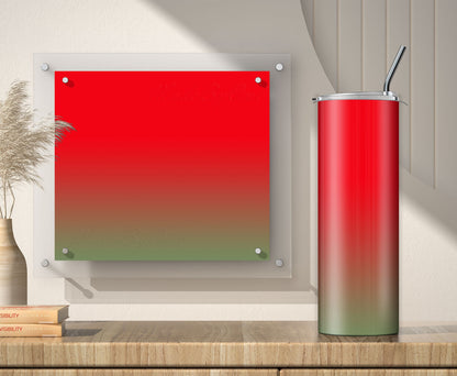 Red to Green Gradient Tumbler Wraps (3 Designs) – 20oz Sublimation PNG