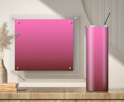 3 Pink to Brown 20oz tumbler sublimation designs