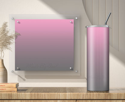 3 Pink to Gray 20oz tumbler sublimation designs
