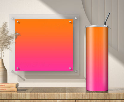 3 Hot Pink to Orange Ombre 20oz Tumbler Sublimation Designs, Wraps Mini Bundle