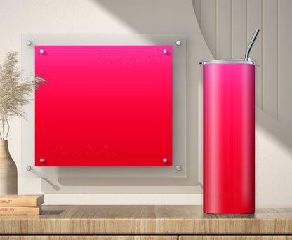 Hot Pink to Red Tumbler Sublimation Designs – 20oz, 3 PNG Wraps