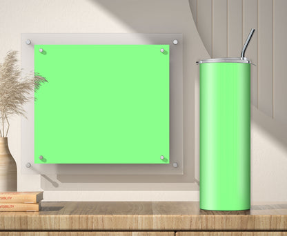 3 Light Green Tumbler Sublimation Designs – 3 PNG Wraps (20oz)