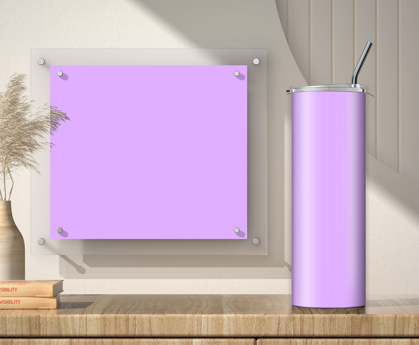 3 Pastel Purple Pastel Tumbler Sublimation Designs – 3 PNG Wraps (20oz)