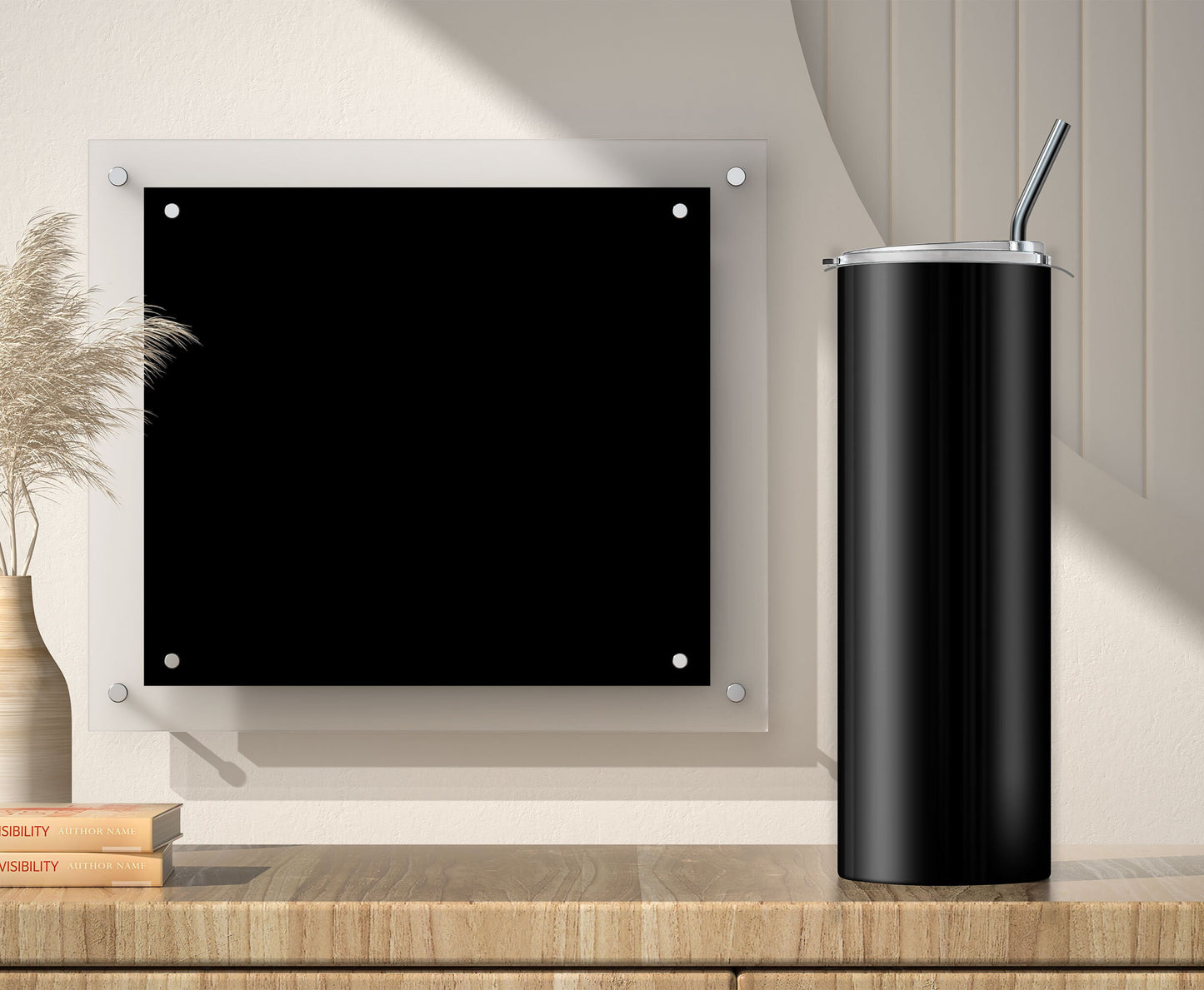 Monochrome Sublimation Designs for 20oz Tumbler – 3 PNG Wraps