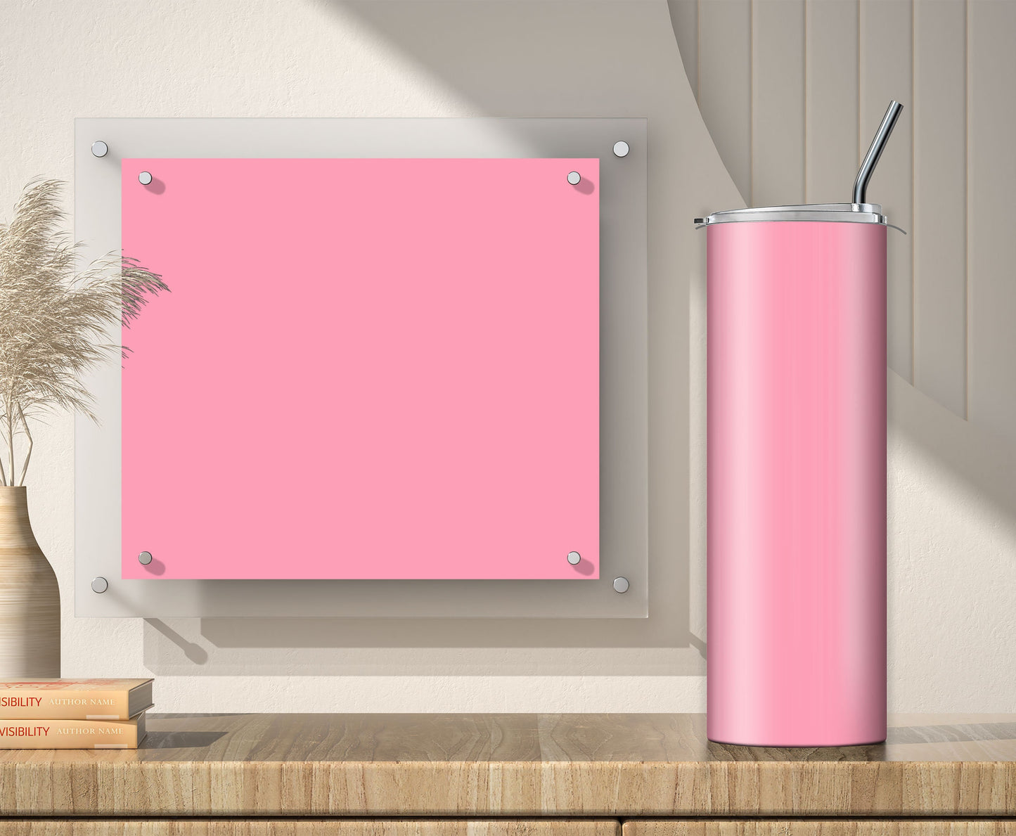 3 Pink Tumbler Sublimation Designs – 20oz, 3 PNG Wraps Mini Bundle