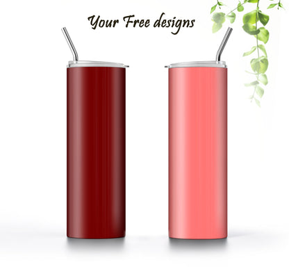 3 Red Tumbler Sublimation Designs – 20oz, 3 PNG Wraps Mini Bundle