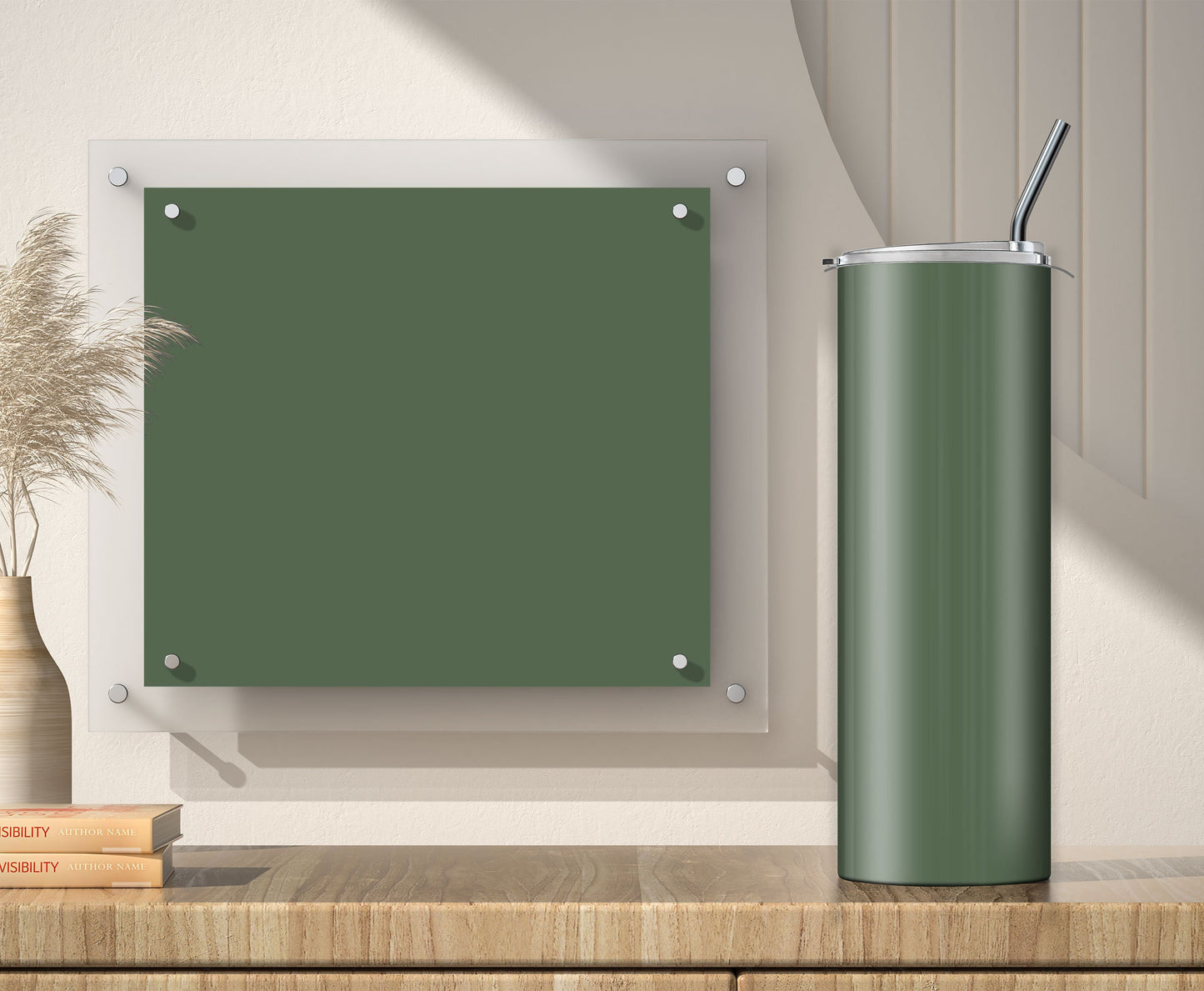 3 Sage Green Tumbler Sublimation Designs – 20oz, 3 PNG Wraps Mini Bundle
