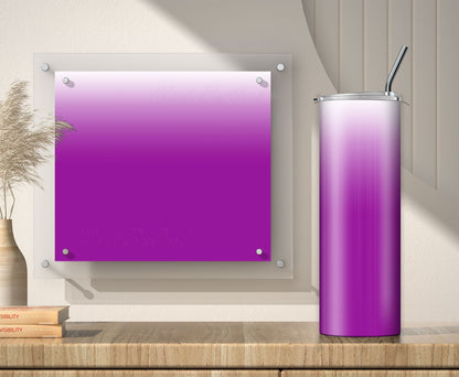 3 White to Purple 20oz tumbler sublimation designs