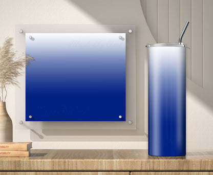 3 White to Blue Ombre 20oz Tumbler Sublimation Designs, Wraps Mini Bundle