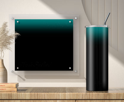 3 Teal to Black 20oz tumbler sublimation designs