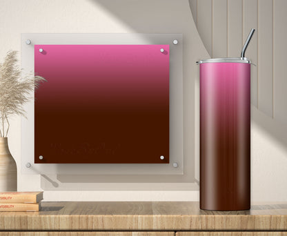 3 Pink to Brown 20oz tumbler sublimation designs