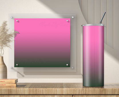 3 Pink to Green Ombre 20oz Tumbler Sublimation Designs, Wraps Mini Bundle