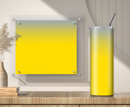 3 Gray to Yellow tumbler sublimation designs for 20oz tumblers