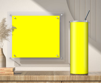 3 Yellow Tumbler Sublimation Designs – 20oz, 3 PNG Wraps Mini Bundle