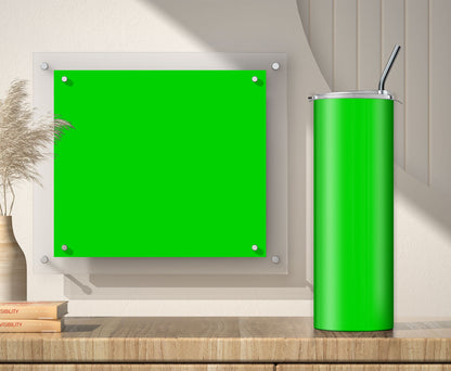 3 Light Green Tumbler Sublimation Designs – 3 PNG Wraps (20oz)