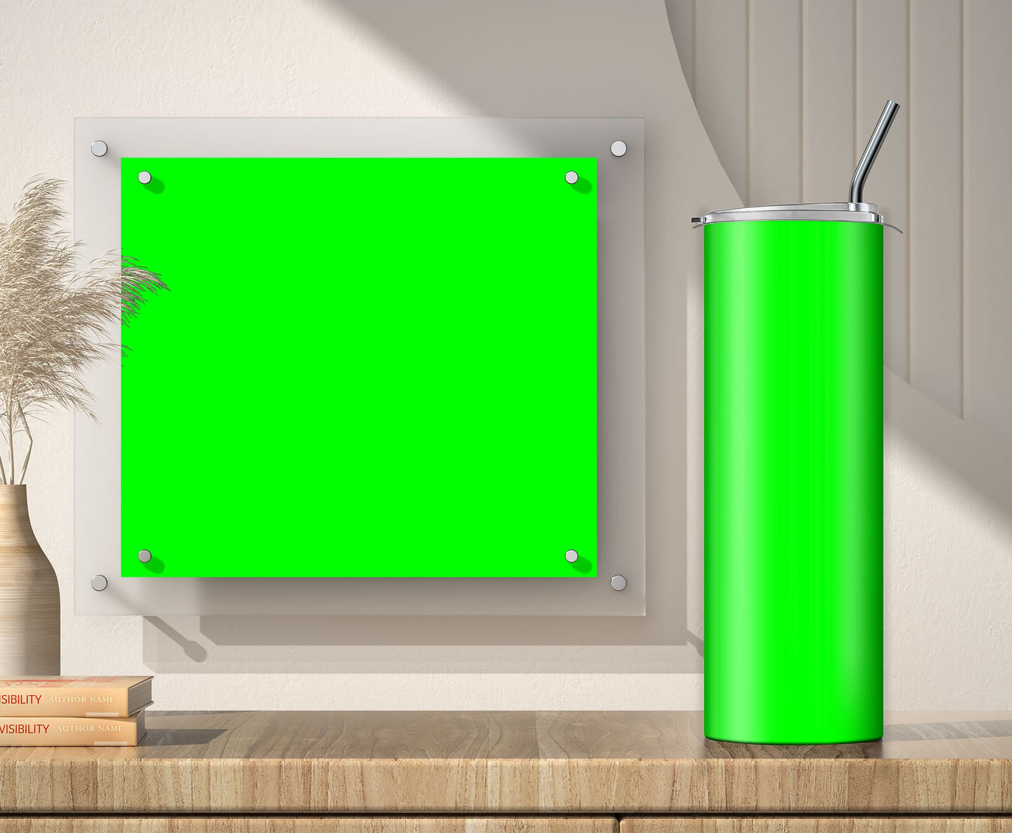 3 Light Green Tumbler Sublimation Designs – 3 PNG Wraps (20oz)