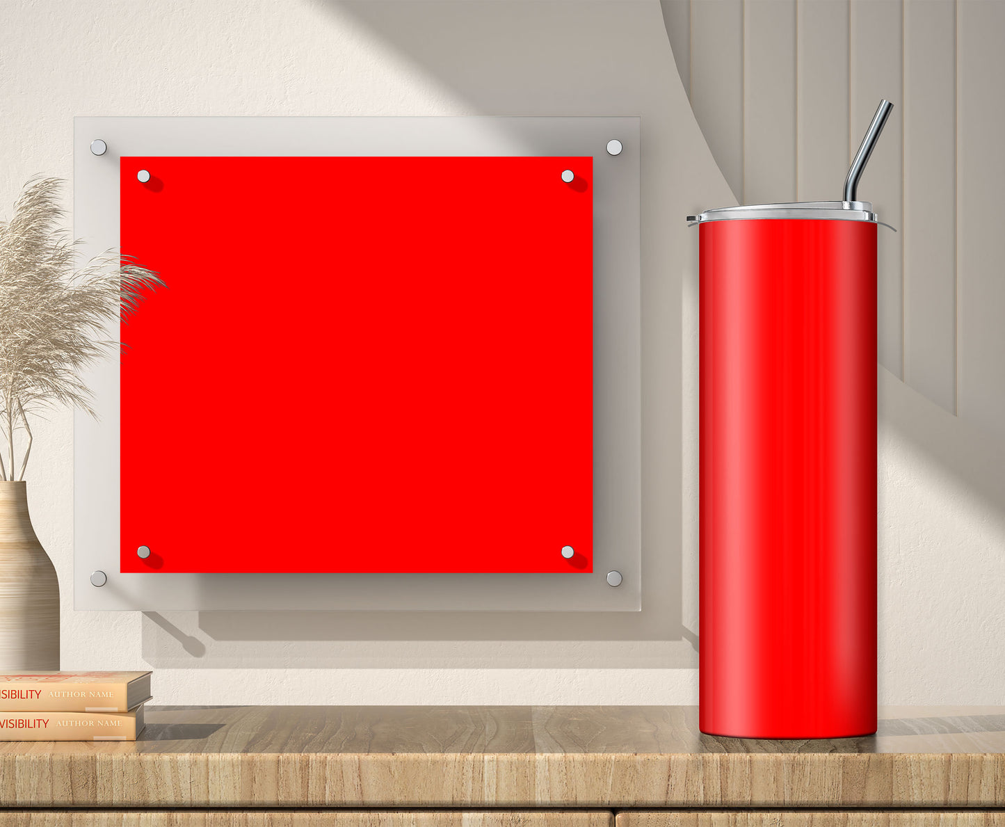 3 Red Tumbler Sublimation Designs – 20oz, 3 PNG Wraps Mini Bundle