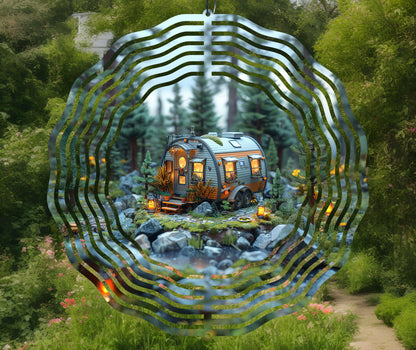 Cozy Camping Wind Spinner Design – Sublimation PNG Download