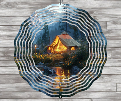 Camping Wind Spinner Design – Sublimation PNG Download