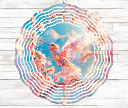 Hummingbird Wind Spinner Sublimation Design Digital Download
