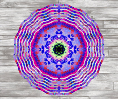 Purple Mandala Wind Spinner Sublimation Design Download