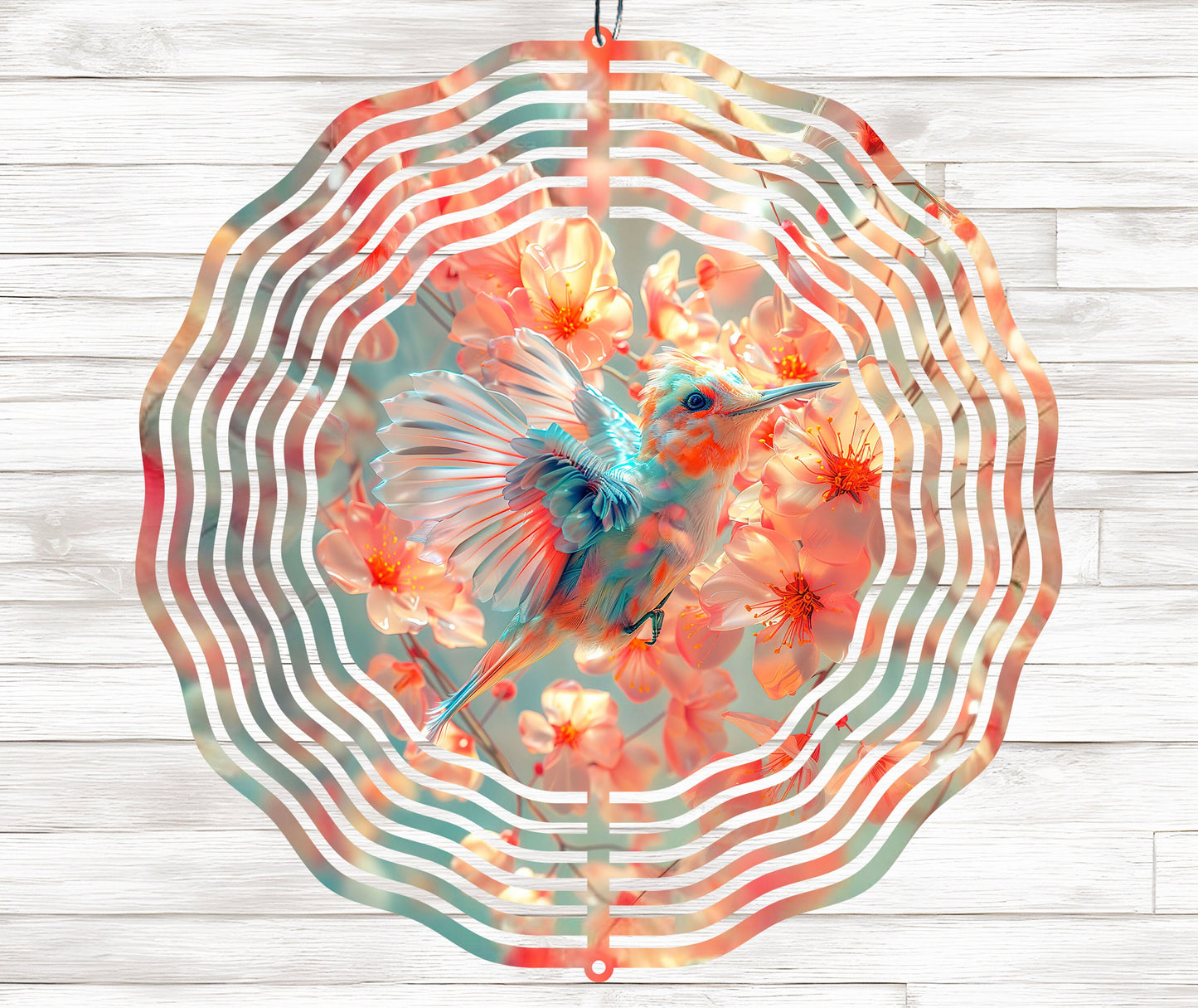 Hummingbird Wind Spinner Sublimation Design Digital Download