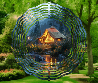 Camping Wind Spinner Design – Sublimation PNG Download
