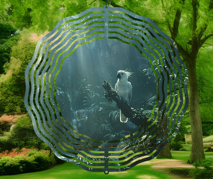 Cockatoo Parrot Wind Spinner Sublimation Design Download