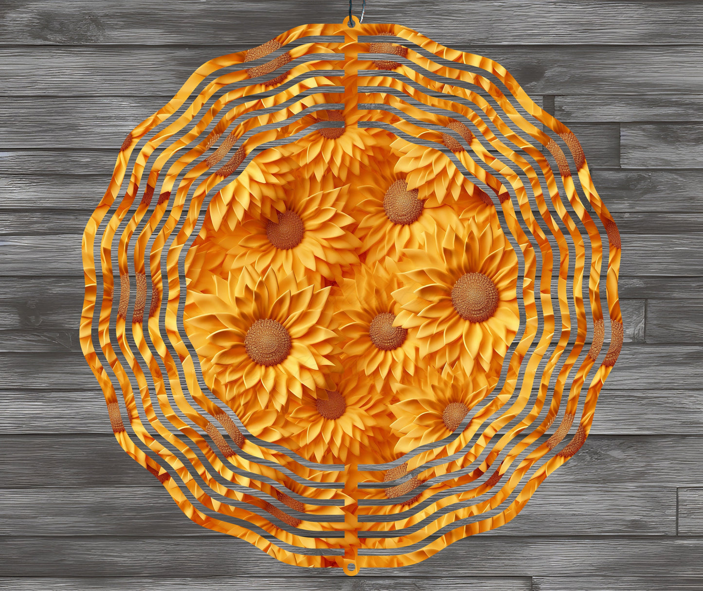 Yellow 3D Sunflowers Wind Spinner PNG Sublimation Design, Flowers Wind Spinner Template, Sunflower Clipart, Floral PNG, Instant Download