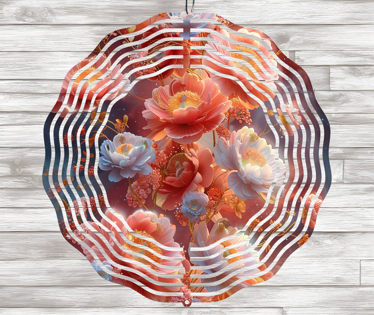 Sublimation Design: Bright Flowers Wind Spinner – PNG