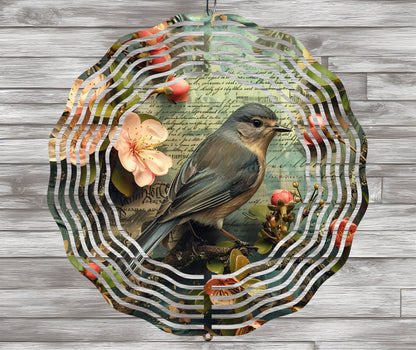 3D Bird Wind Spinner Sublimation Design, PNG Download
