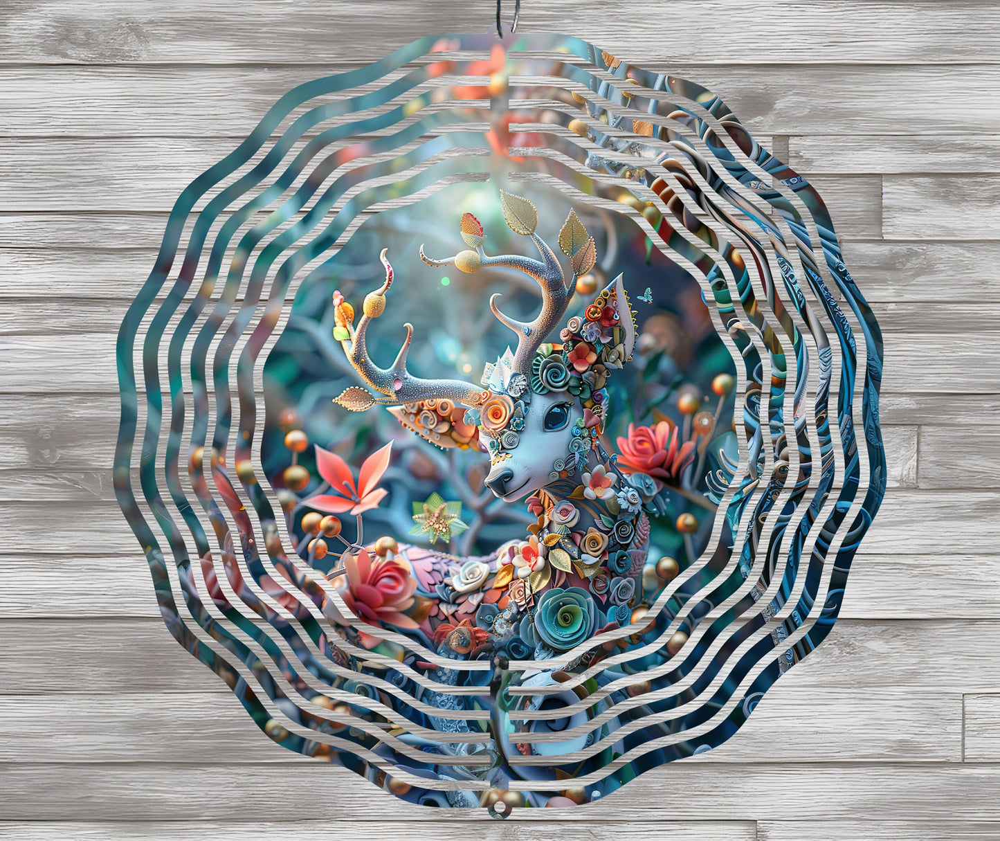 3D Deer Wind Spinner Sublimation Design, PNG Download