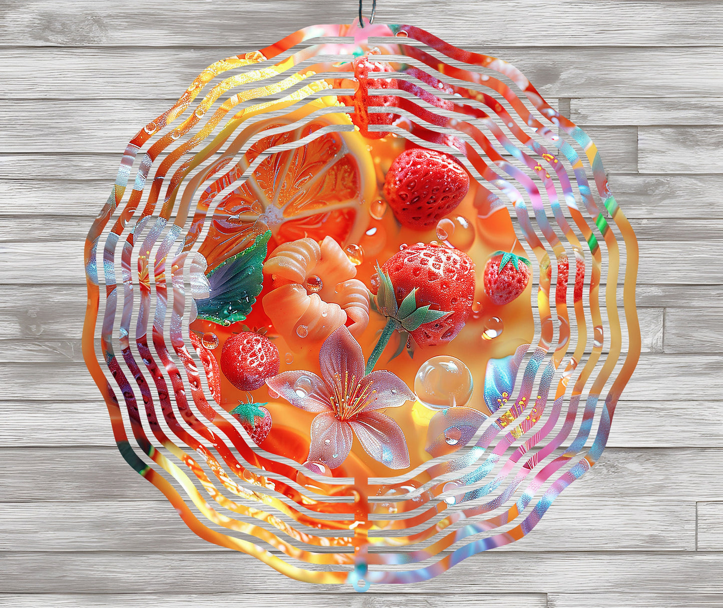 Summer 3D Wind Spinner PNG, Tropical Sublimation Design, Garden Windspinner PNG for 10 Inch Spinner, Wind Spinner PNG Digital Download