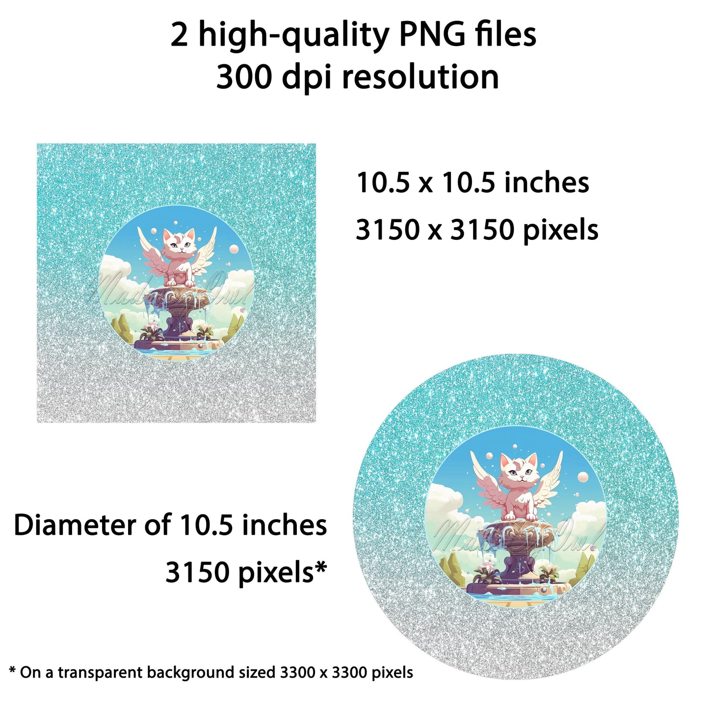 Sublimation Design: Funny Cat Spinner Instant Download