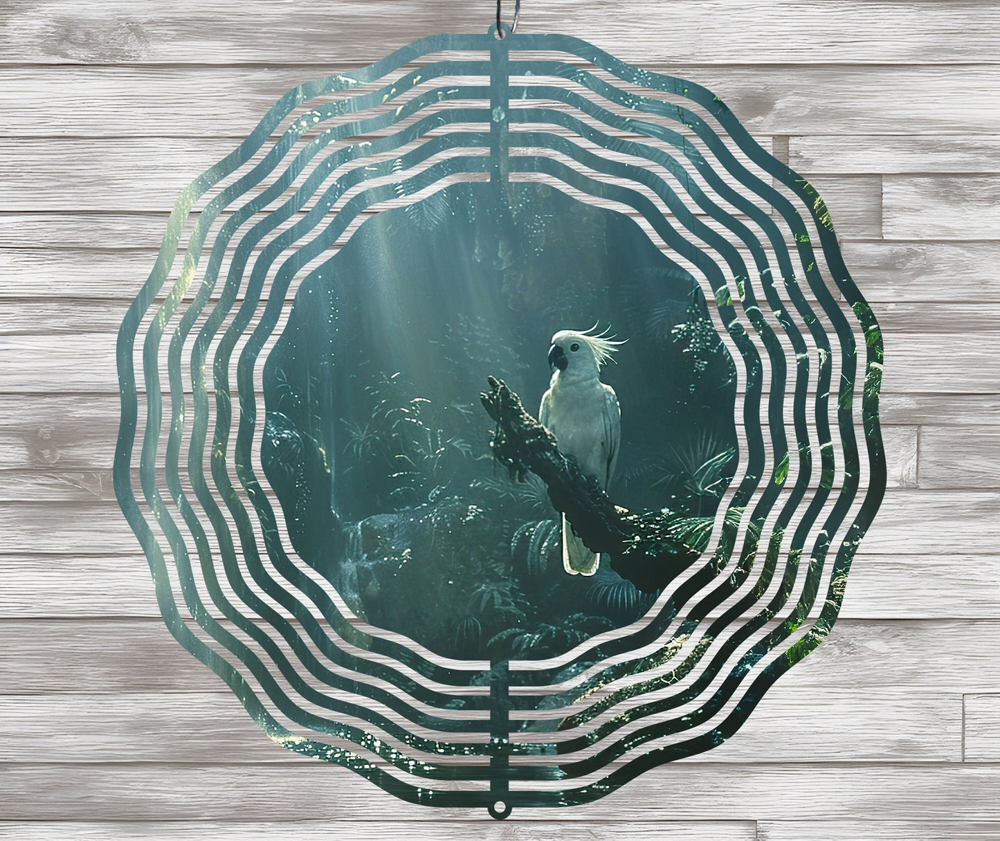 Cockatoo Parrot Wind Spinner Sublimation Design Download