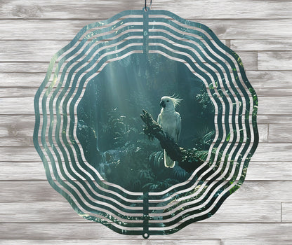 Cockatoo Parrot Wind Spinner Sublimation Design Download