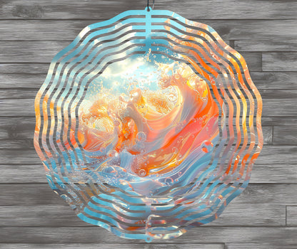 Ocean Wave Wind Spinner Sublimation Design Digital Download