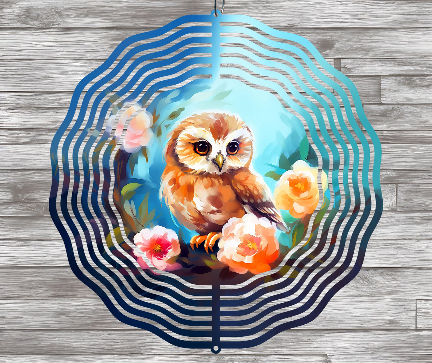 Cute Owl Wind Spinner Design – Sublimation PNG Download